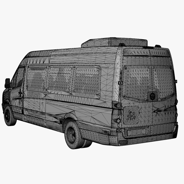 crafter bus 2011 3d lwo - VW Crafter Bus 2011 by DreiDe